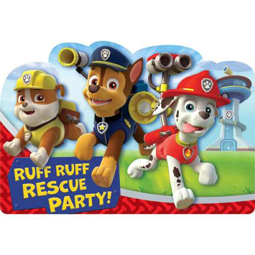 Paw Patrol Invitations - Click Image to Close